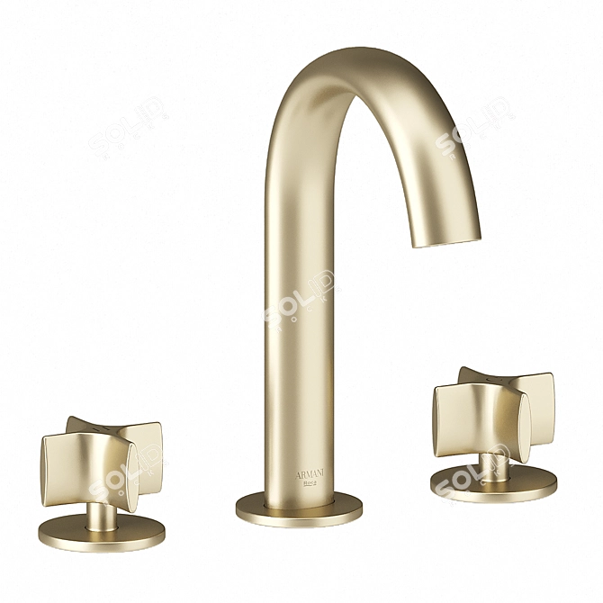 Luxury Bathroom Faucet Set: Roca Armani 3D model image 9