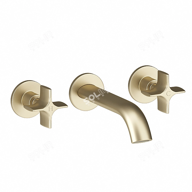 Luxury Bathroom Faucet Set: Roca Armani 3D model image 10