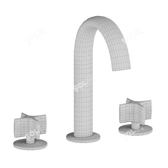 Luxury Bathroom Faucet Set: Roca Armani 3D model image 12