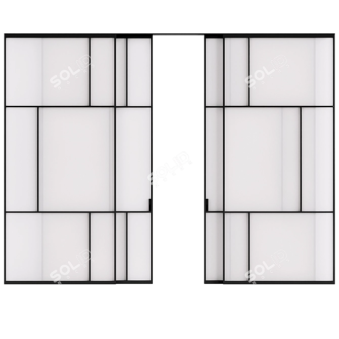 Sliding Doors Adl Deco 3D model image 2