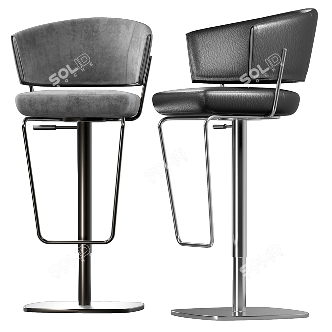 Bonaldo Bahia Too Bar Chair 3D model image 2