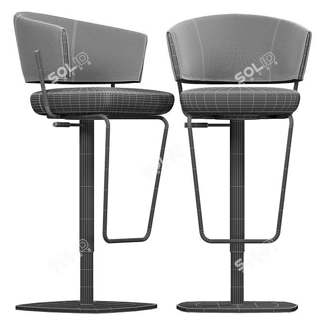 Bonaldo Bahia Too Bar Chair 3D model image 3