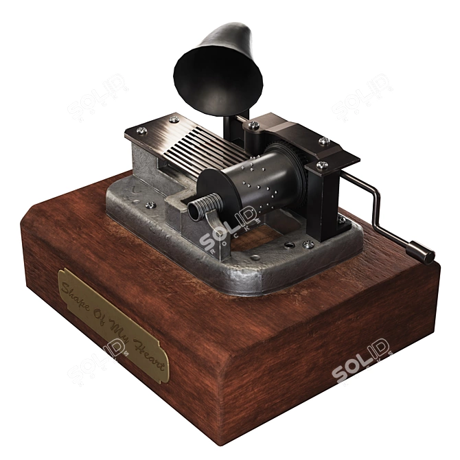 Photorealistic Music Box Model 3D model image 3