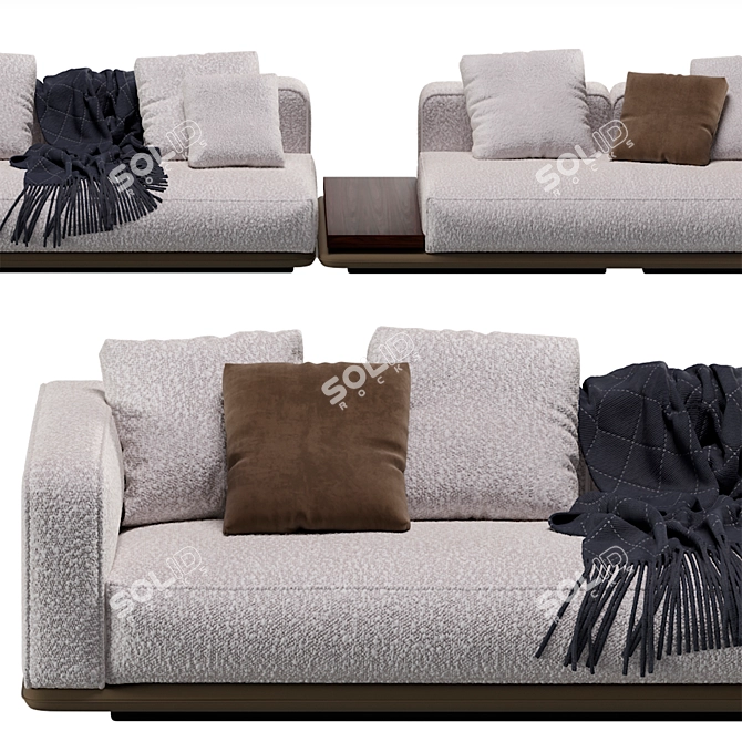 Minotti Horizonte Modular Sofa: Stylish 2013 3D model image 2