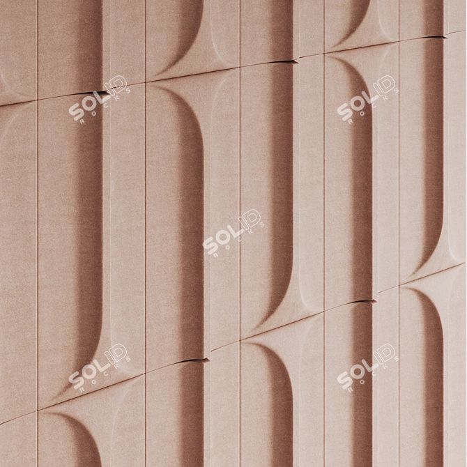 Colosseum-Inspired Acoustic Wall Panel 3D model image 6