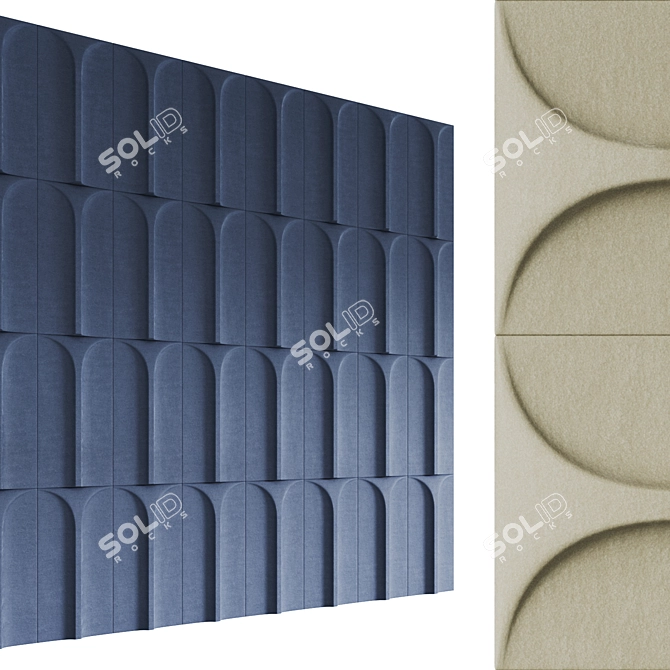 Colosseum-Inspired Acoustic Wall Panel 3D model image 8