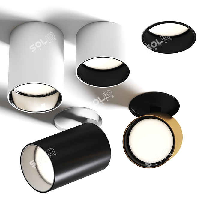 Xal Move It 45 Ceiling Lamp 3D model image 1