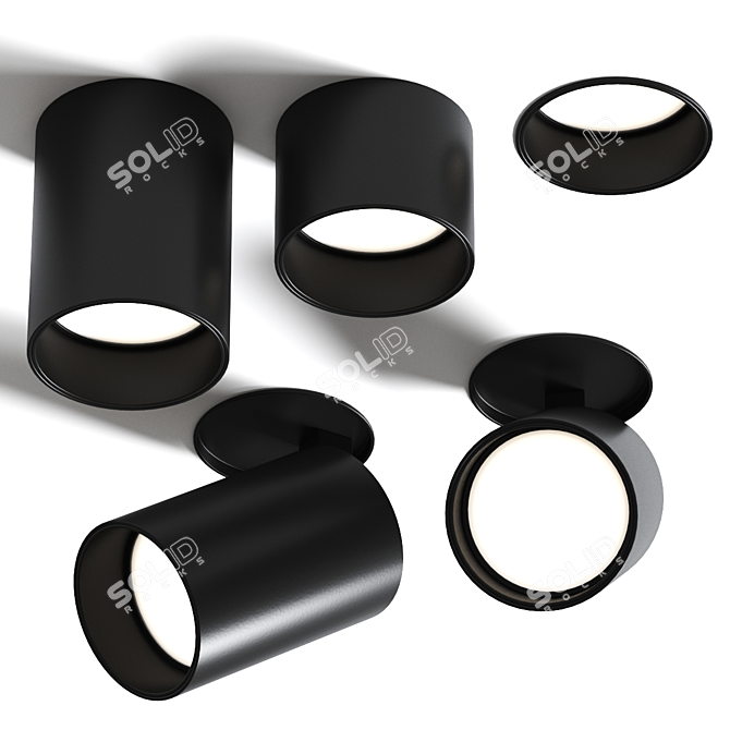 Xal Move It 45 Ceiling Lamp 3D model image 3