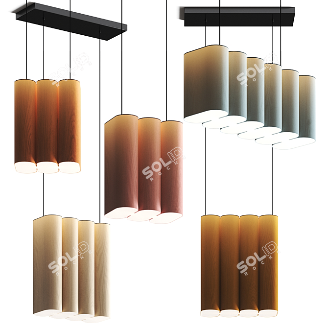 Tomo Pendant Lamp by LZF 3D model image 1