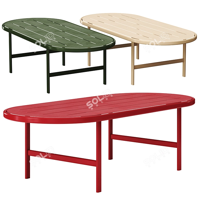 Sleek Modern Babel D Table 3D model image 1