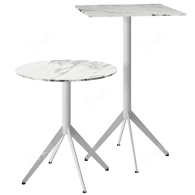 Modern Square Comte Table Design 3D model image 3