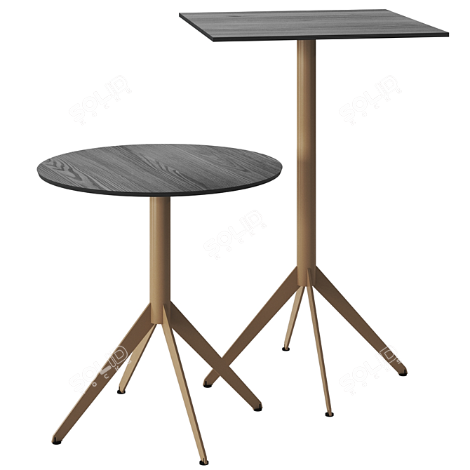 Modern Square Comte Table Design 3D model image 4