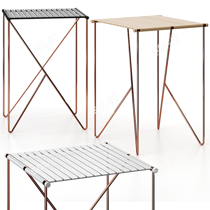 Modern Noa Table | 3-Color Options 3D model image 1