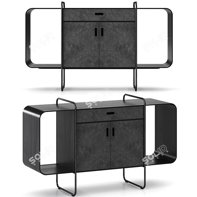 Modern Design Sideboard in Hi-Res 3D 3D model image 1