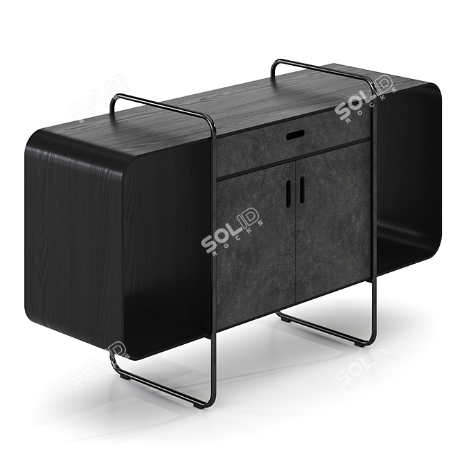 Modern Design Sideboard in Hi-Res 3D 3D model image 2