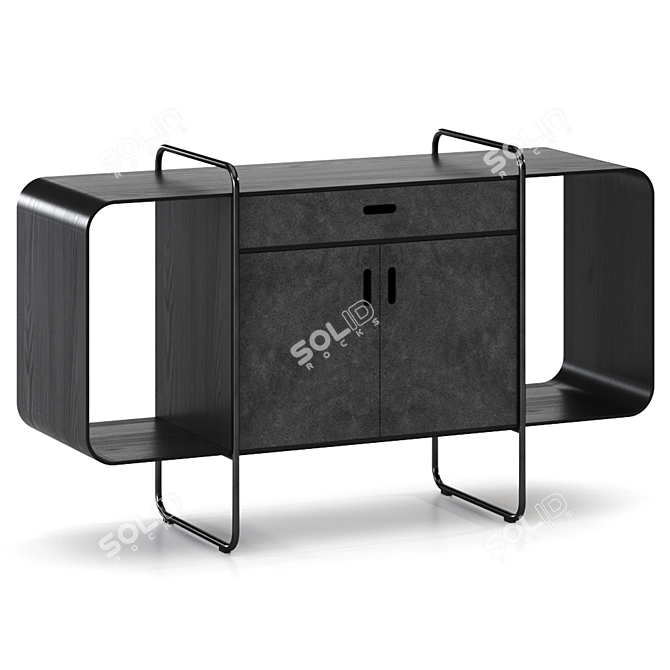 Modern Design Sideboard in Hi-Res 3D 3D model image 4