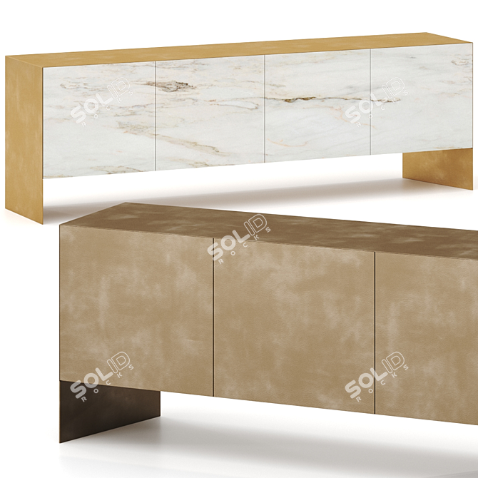 Modern Nemesi Sideboard Furniture Design 3D model image 3