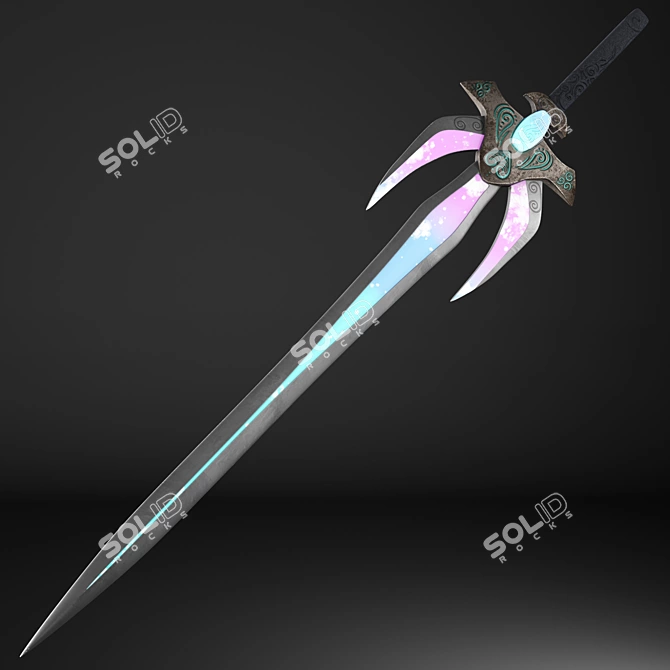 Futuristic Sci-Fi Sword Model 3D model image 1