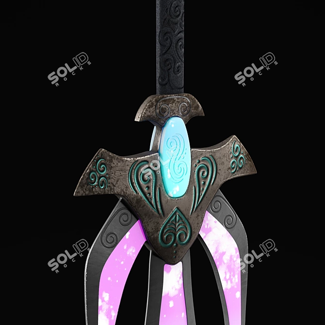 Futuristic Sci-Fi Sword Model 3D model image 3