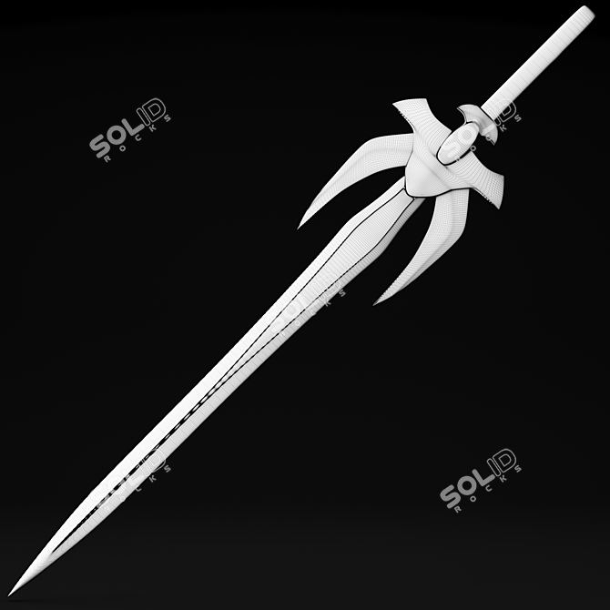 Futuristic Sci-Fi Sword Model 3D model image 4