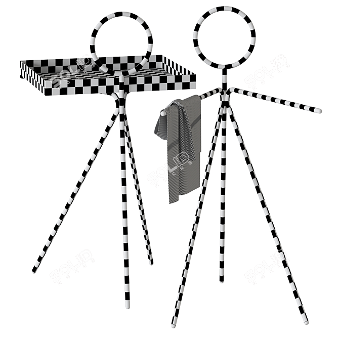 Refined Steward Table for VRAY 3D model image 3