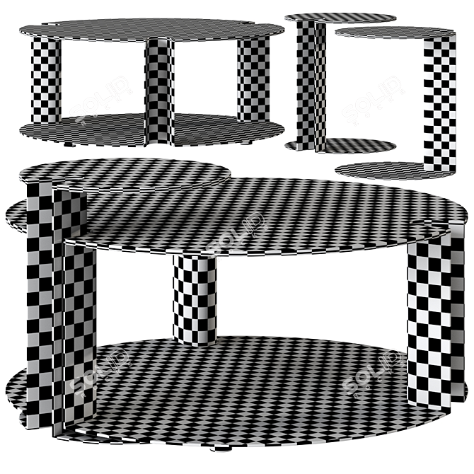 Modern Minimalist Nix Table Italy 3D model image 3