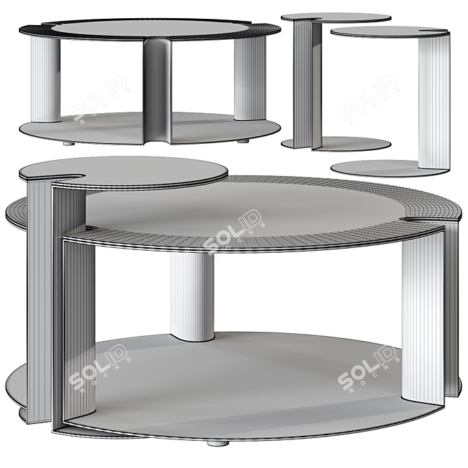 Modern Minimalist Nix Table Italy 3D model image 4