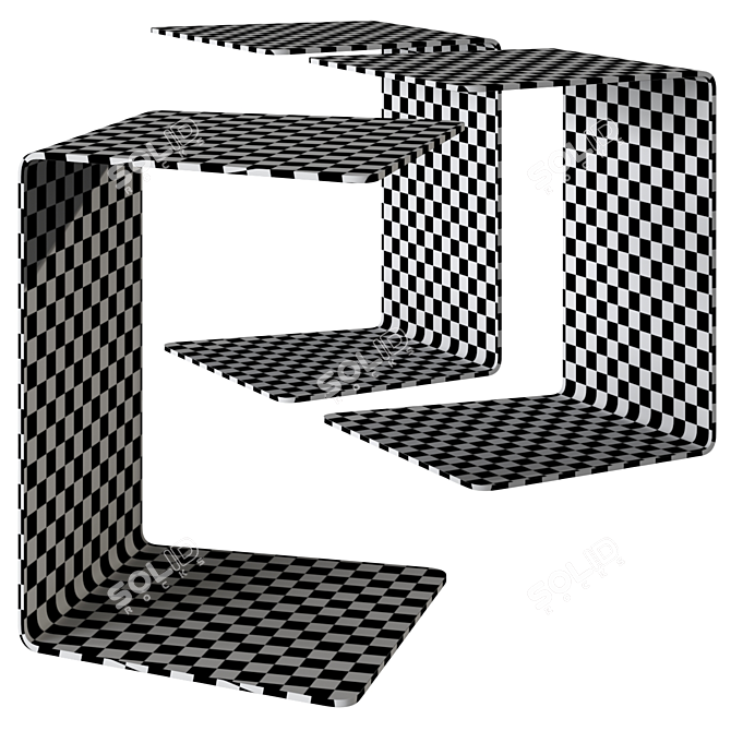 Modern Chic Loman Side Table 3D model image 2