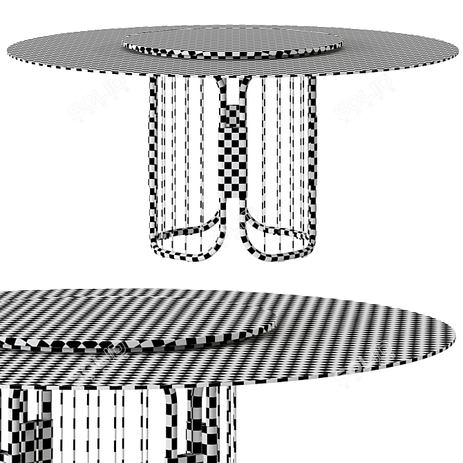 Formitalia Sunflower Table, Elegant Design 3D model image 2