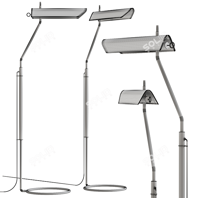 Modern Visual Comfort Floor Lamp 3D model image 2