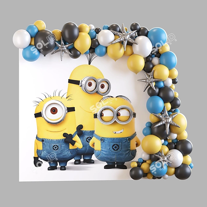 Minion Photo Zone Set 2013 3D model image 1