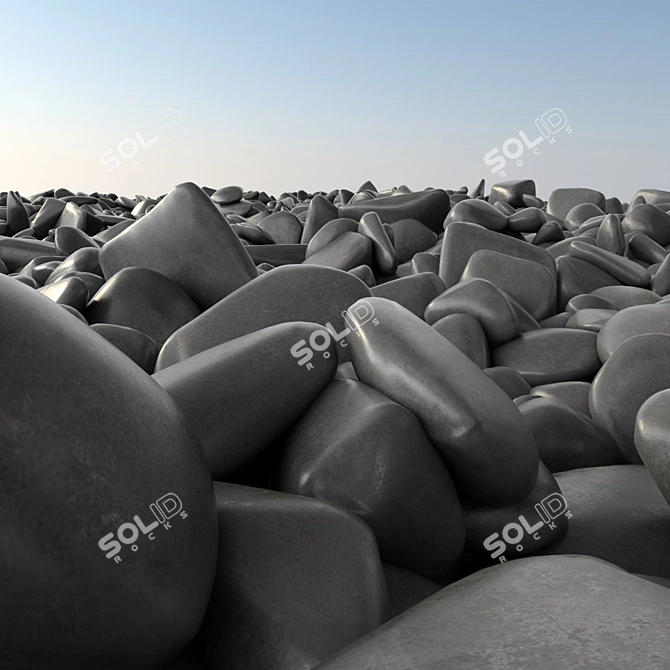 Premium Stone Splinter Kit - Unwrap UVW 3D model image 4