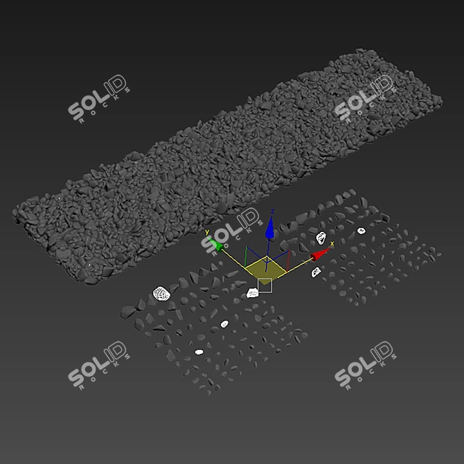 Premium Stone Splinter Kit - Unwrap UVW 3D model image 5