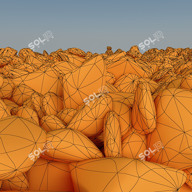 Premium Stone Splinter Kit - Unwrap UVW 3D model image 7