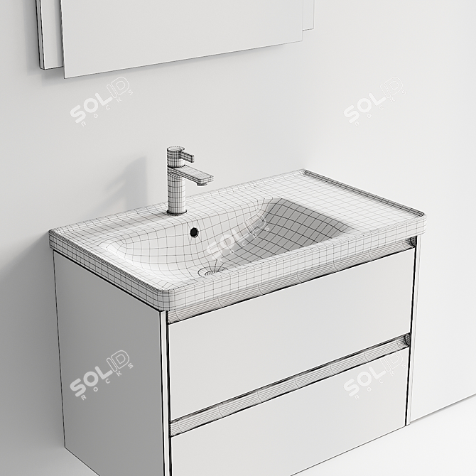 Ketho.2 Double Vanity Set 3D model image 5