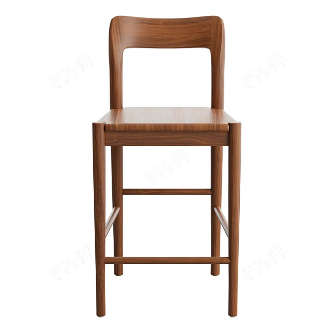 Modern Heritage Ash Counter Stool 3D model image 2