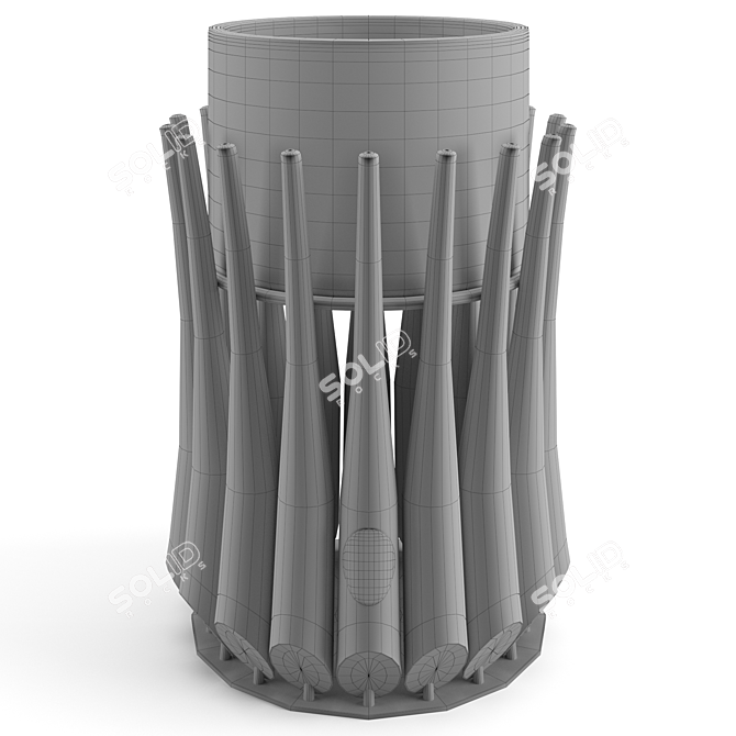 Elegant Panarea Cache Pot 3D model image 6