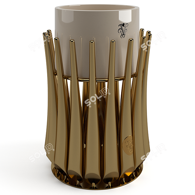 Elegant Panarea Cache Pot 3D model image 7