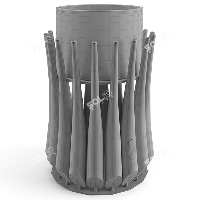 Elegant Panarea Cache Pot 3D model image 8