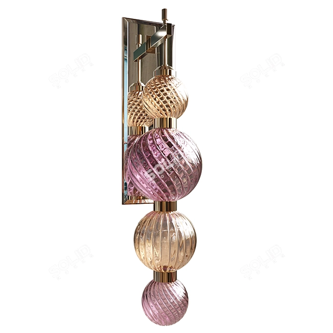 Pastel Sphere Wall Sconce 3D model image 1