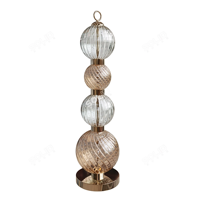 Sleek Sphere Table Lamp 3D model image 1