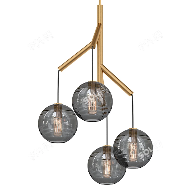 Elegant Sedona Chandelier 3D model image 1