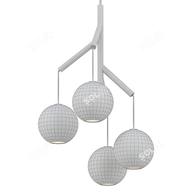 Elegant Sedona Chandelier 3D model image 2