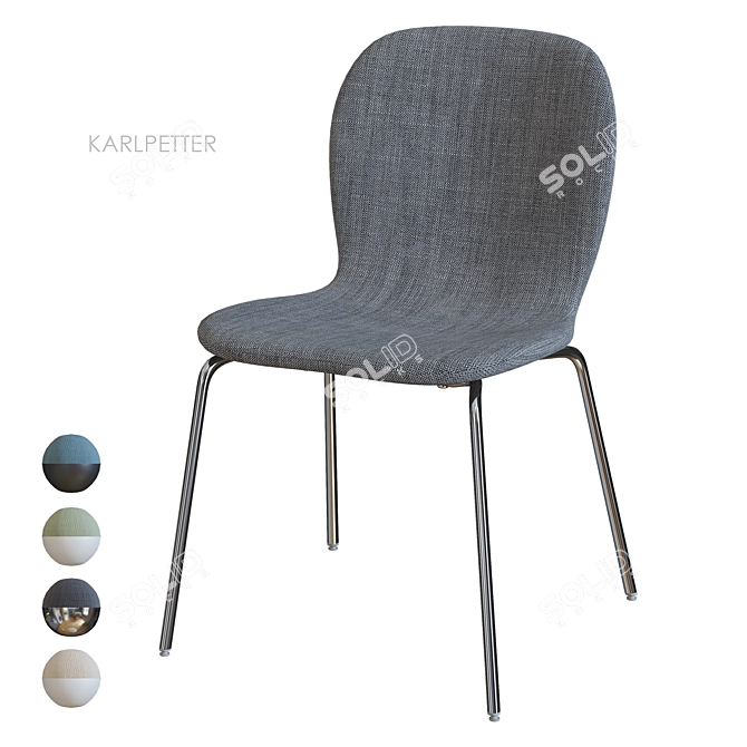 KARLPETTER Chair: Stylish IKEA Seating 3D model image 3