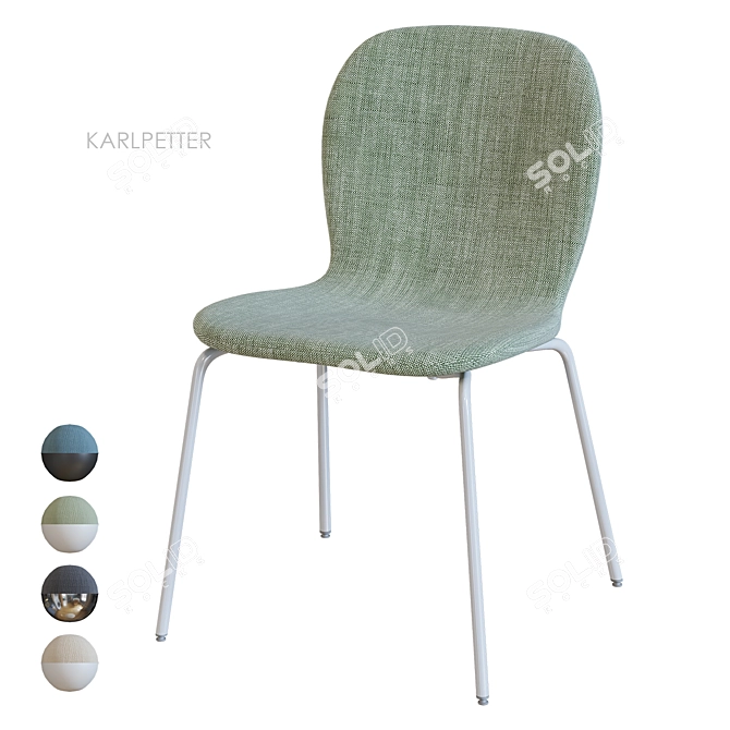 KARLPETTER Chair: Stylish IKEA Seating 3D model image 4