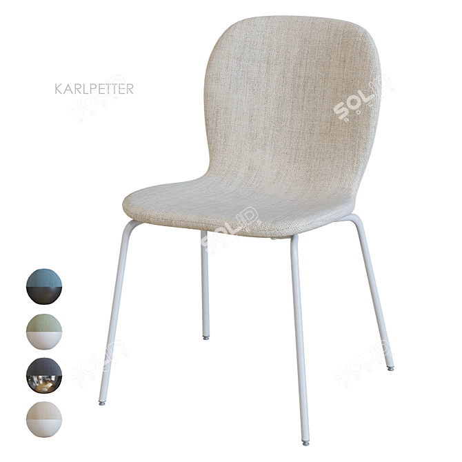 KARLPETTER Chair: Stylish IKEA Seating 3D model image 5