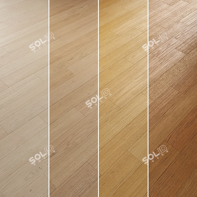 Oak Parquet Flooring Collection 3D model image 3