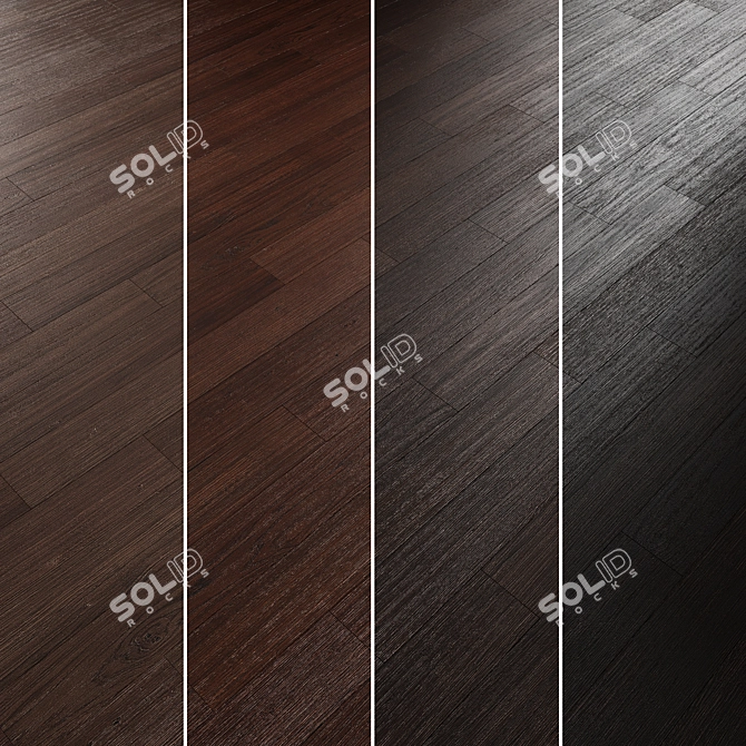 Oak Parquet Flooring Collection 3D model image 5