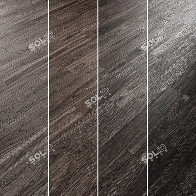 Oak Parquet Flooring Collection 3D model image 4