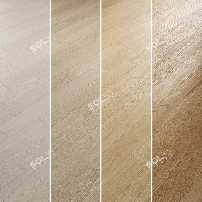  Oak Parquet Flooring Collection 3D model image 2